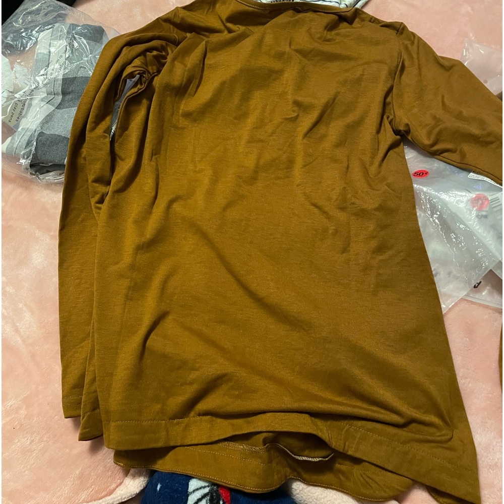 Brown long sleeve shirt